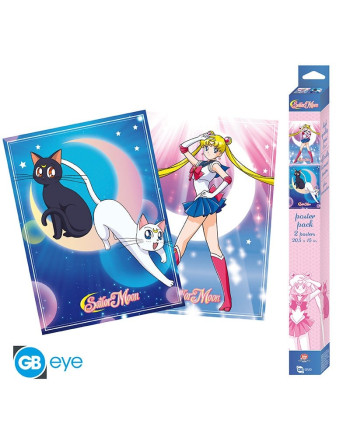 SAILOR MOON - Sailor Moon & Cats - Set 2 posters '52x38'