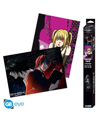 DEATH NOTE - L VS Light & Misa - Set 2 posters '52x38'
