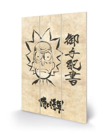 RICK & MORTY - Wanted - Wood Print 20x29.5cm
