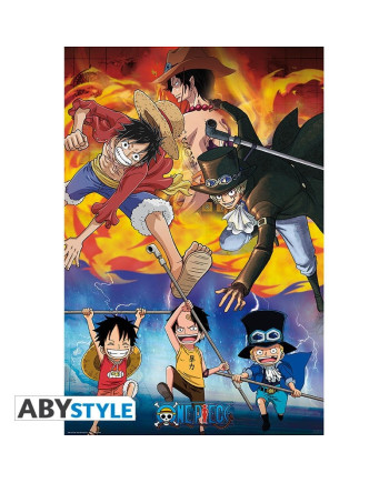 ONE PIECE - Ace, Sabo & Luffy - Poster '91x61'