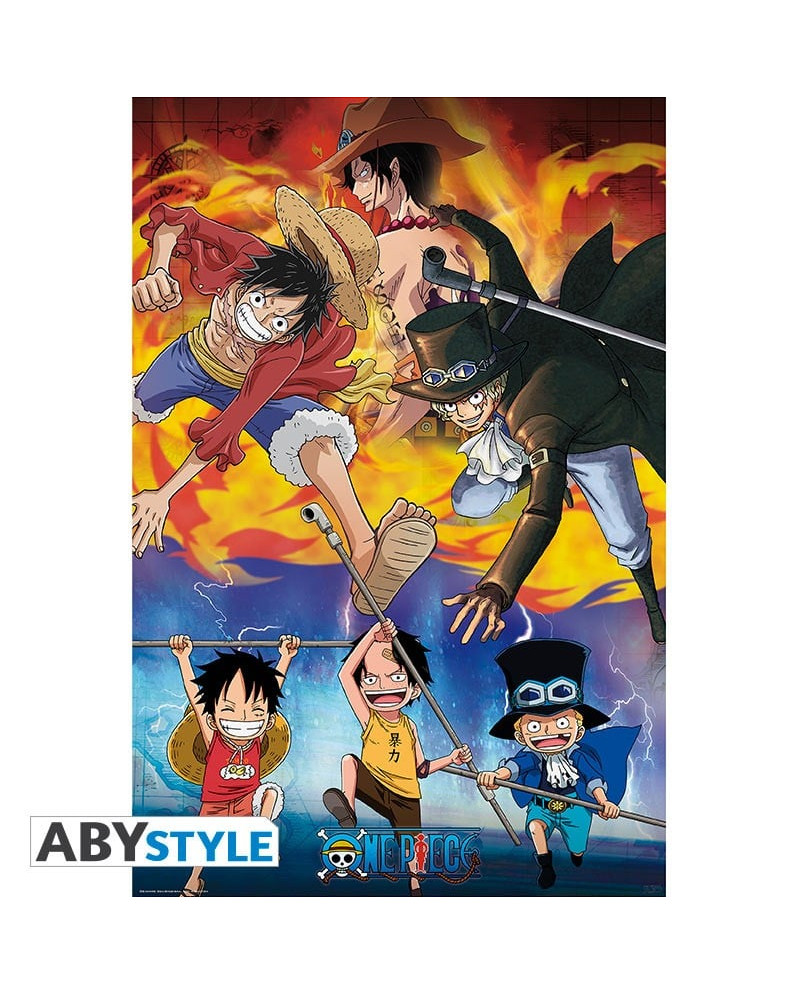 ONE PIECE - Ace, Sabo & Luffy - Poster '91x61'