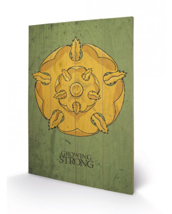 GAME OF THRONES - Printing on wood 40X59 - Tyrell
