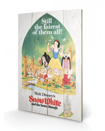 DISNEY - Printing on wood 40X59 - Snow White Still the Faires