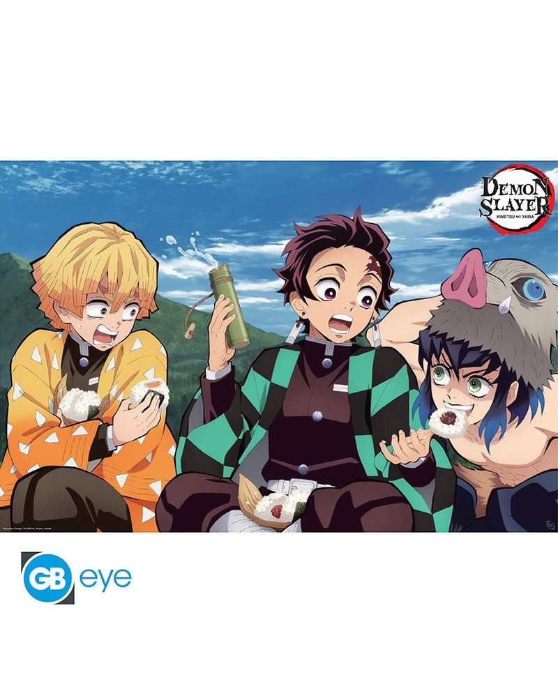 DEMON SLAYER - Tanjiro, Zenitsu & Inosuke - Poster 91x61cm