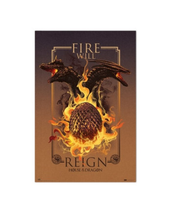 HOUSE OF DRAGONS - Fire Will Reign - Poster 61 x 91cm