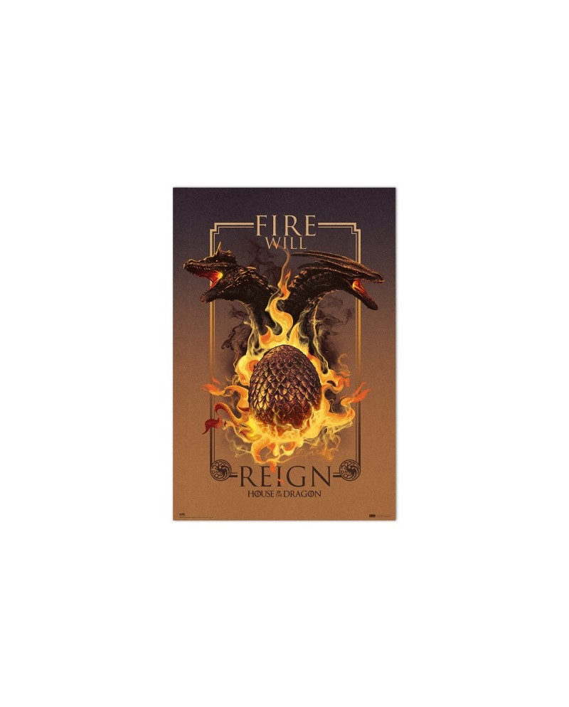 HOUSE OF DRAGONS - Fire Will Reign - Poster 61 x 91cm