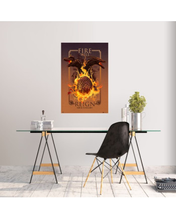 HOUSE OF DRAGONS - Fire Will Reign - Poster 61 x 91cm