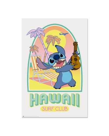STITCH - Hawaii Surf Club - Poster 61x91cm