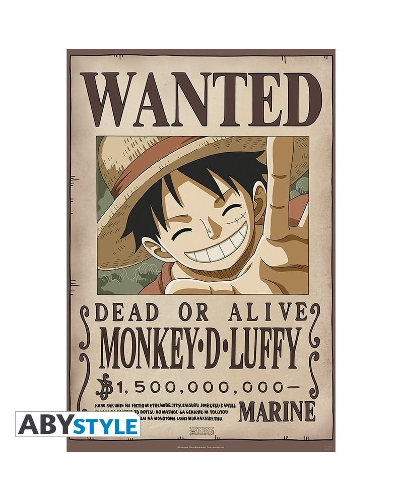 ONE PIECE - Wanted Luffy New 2 - Poster 91x61cm
