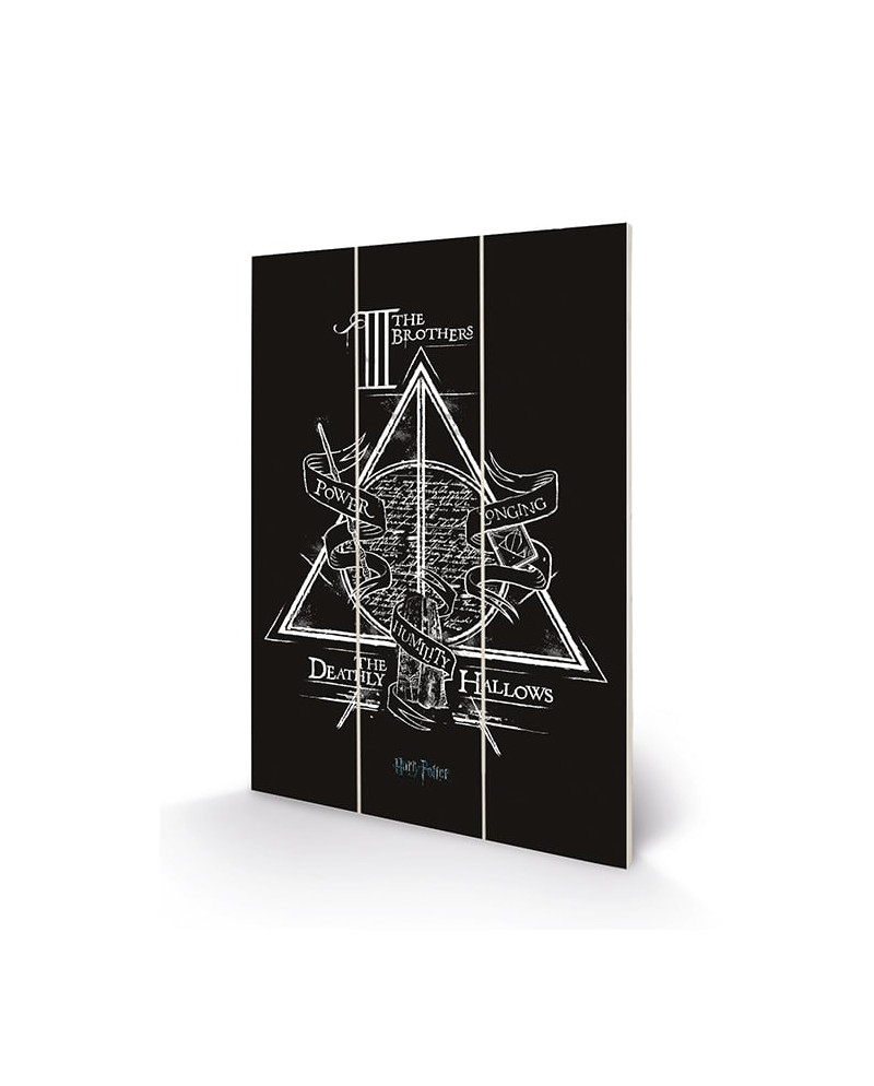 HARRY POTTER - Deathly Hallows - Wood Print 20x29.5