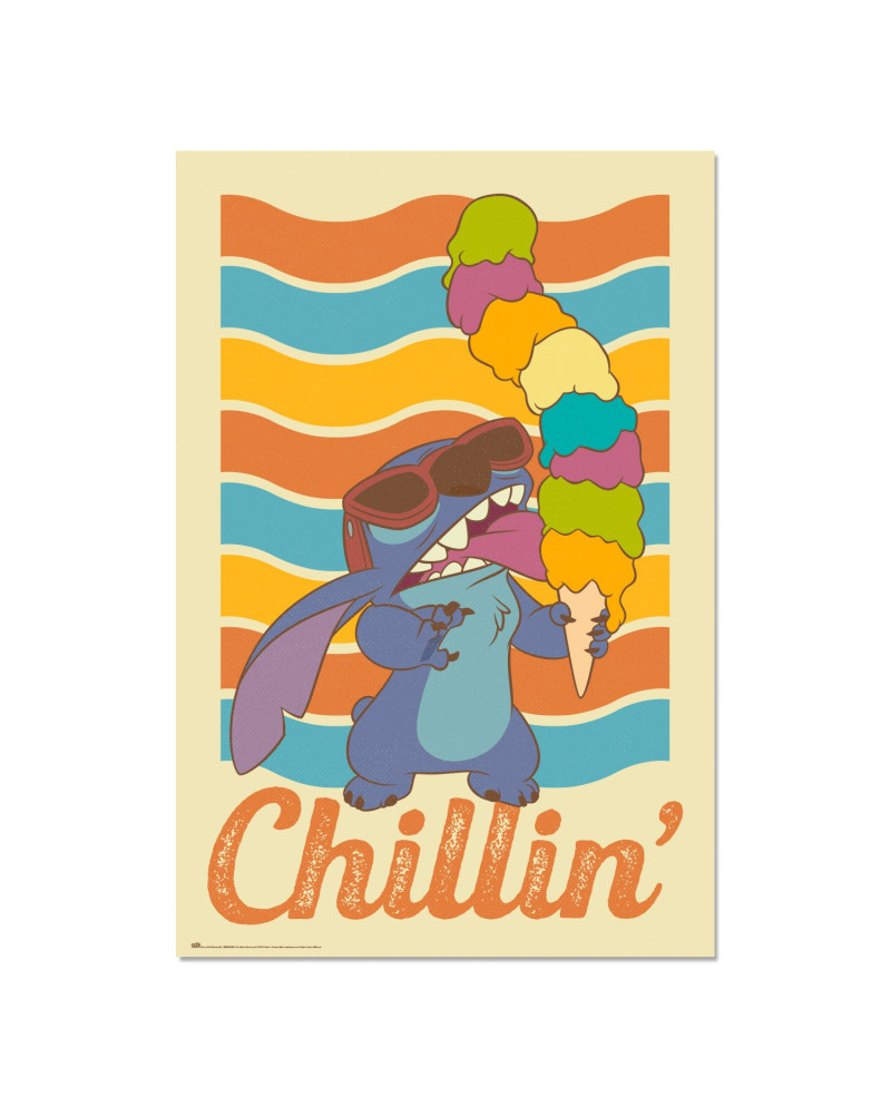 STITCH - Chillin's - Poster 61x91cm