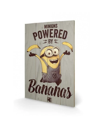 MINIONS - Printing on wood 40X59 - Powered By Bananas