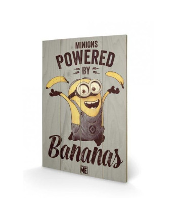MINIONS - Printing on wood 40X59 - Powered By Bananas