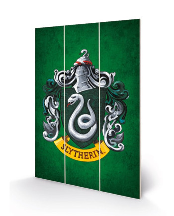 HARRY POTTER - Slytherin Crest - Wood Print 20x29.5