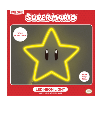 SUPER MARIO - Star - Wall Mountable LED Neon Light