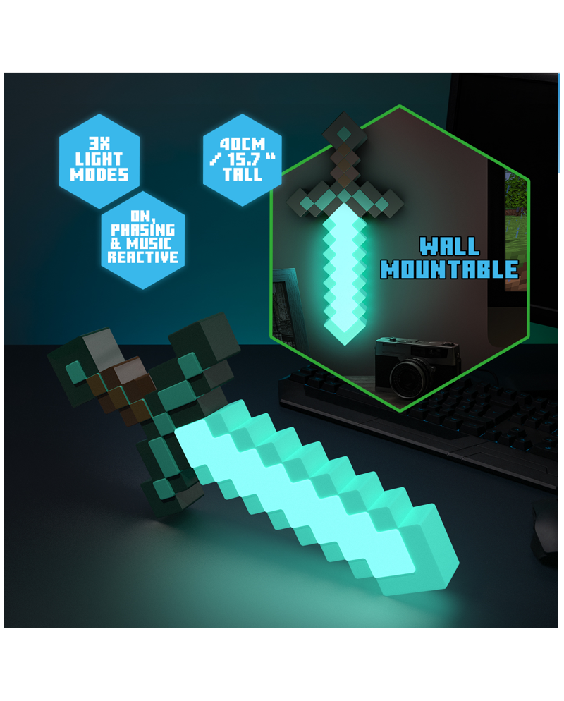 MINECRAFT - Diamond Sword - Light 40cm