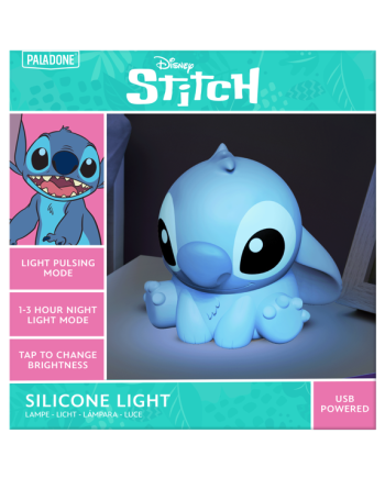 STITCH - Stitch - 'SquishyGlo' Silicone Light Rechargeable 15cm
