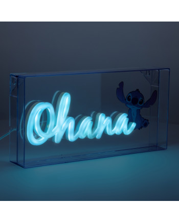 STITCH - Ohana - Led Neon Light 15.5x30.5cm