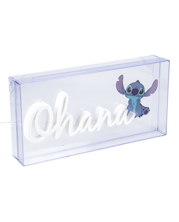 STITCH - Ohana - Led Neon Light 15.5x30.5cm