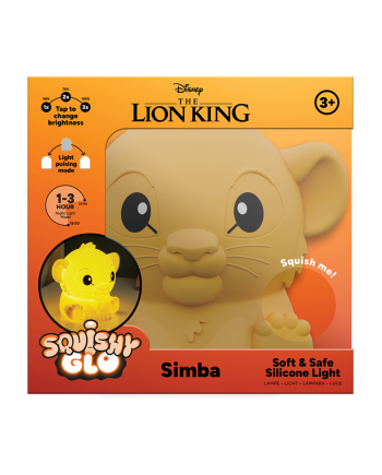 LION KING - Simba - 'SquishyGlo' Silicone Light Rechargeable 15cm