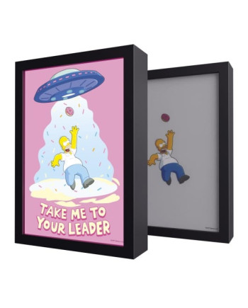 THE SIMPSONS - Homer - Framed LED Print 28x20x5cm