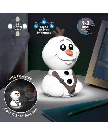 DISNEY - Olaf - 'SquishyGlo' Silicone Light Rechargeable 7,4inch