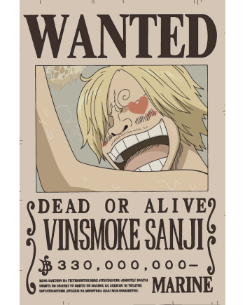ONE PIECE - Sanji - Wall Light Led - 30 cm