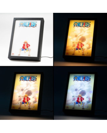 ONE PIECE - Luffy - Framed LED Print 28x20x5cm
