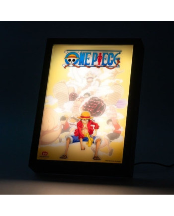 ONE PIECE - Luffy - Framed LED Print 28x20x5cm