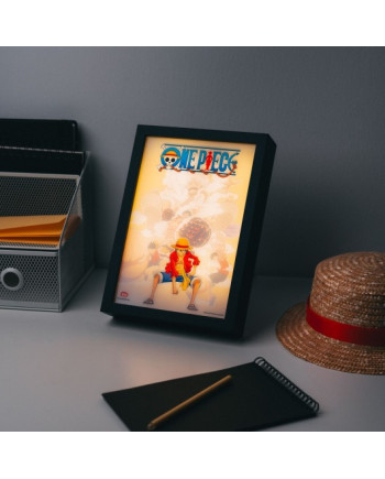 ONE PIECE - Luffy - Framed LED Print 28x20x5cm