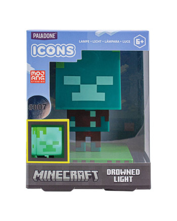 MINECRAFT - Drowned Zombie - Icon Light 3.9inch