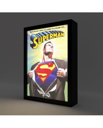SUPERMAN - Framed LED Print 28x20x5cm