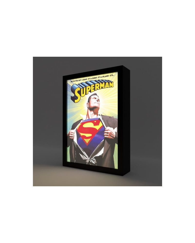 SUPERMAN - Framed LED Print 28x20x5cm