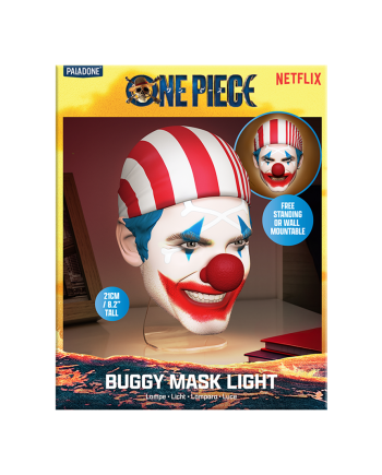 ONE PIECE NETFLIX - Buggy - Mask Lamp 7,4inch