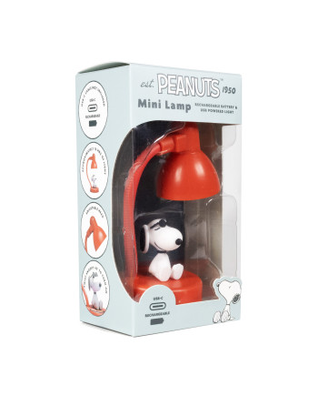SNOOPY - Rechargeable Desk Mini Lamp - 15cm