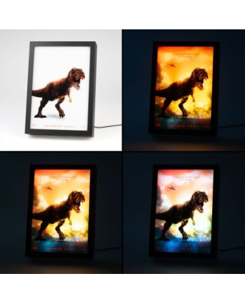 JURASSIC PARK  - Framed LED Print 28x20x5cm