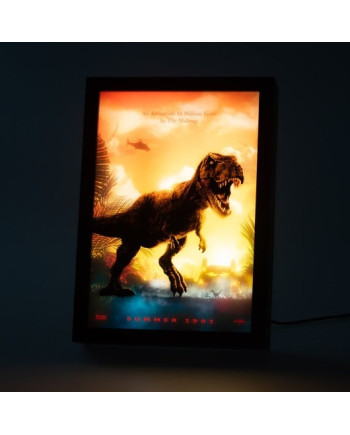 JURASSIC PARK  - Framed LED Print 28x20x5cm