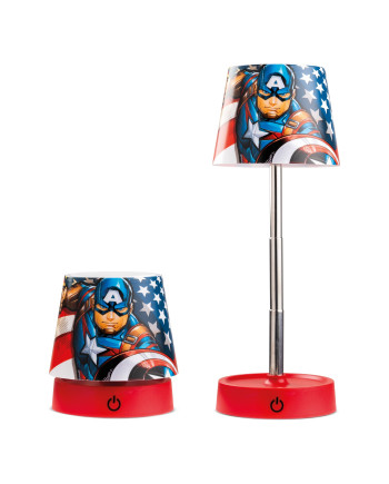 CAPTAIN AMERICA - Rechargeable Table LED Lamp - 11cm