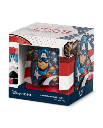 CAPTAIN AMERICA - Rechargeable Table LED Lamp - 11cm