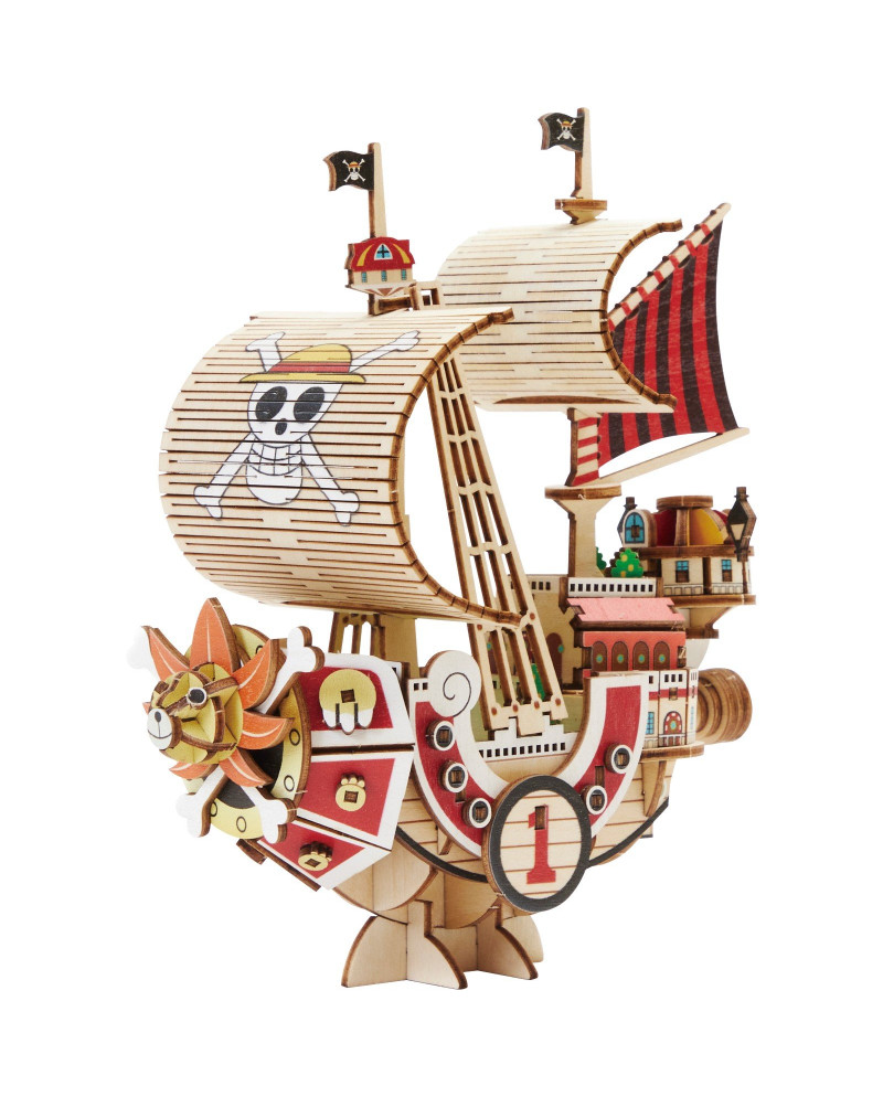 ONE PIECE - Thousand Sunny - Wood Model Kit 13.2x6.4x14.5cm