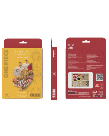 ONE PIECE - Thousand Sunny - Wood Model Kit 13.2x6.4x14.5cm