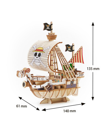 ONE PIECE - Going Merry - Wood Model Kit 14x6.1x13.5cm