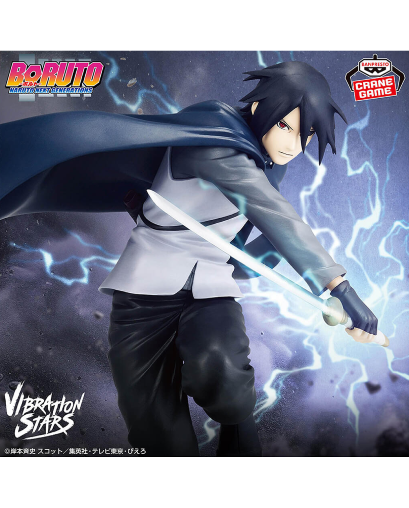 Boruto: Naruto Next Generations – Figurine Uchiha Sasuke II – Vibration Stars – 15 cm