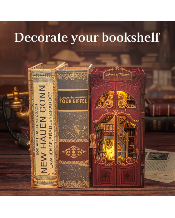 BOOK NOOK KIT - DIY - Library of Wisdom - 281pc + LED Light