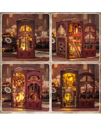 BOOK NOOK KIT - DIY - Library of Wisdom - 281pc + LED Light