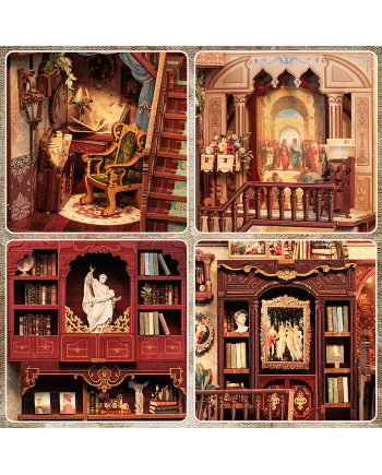 BOOK NOOK KIT - DIY - Library of Wisdom - 281pc + LED Light