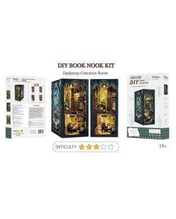 BOOK NOOK KIT - DIY - Darkness Common Room - 150pc + LED Light