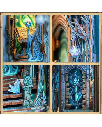 BOOK NOOK KIT - DIY - The Gate of Wonderland - 107pc + LED Light