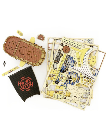 ONE PIECE - Law's Submarine - Wood Model Kit 13.2x8.5x16cm