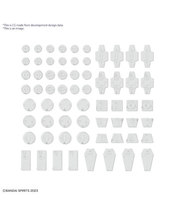 30MM - Customize Material (Decoration Parts 1 White) - Model Kit